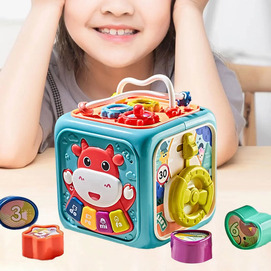 Activity Cube Box 6 In 1 For Toddlers