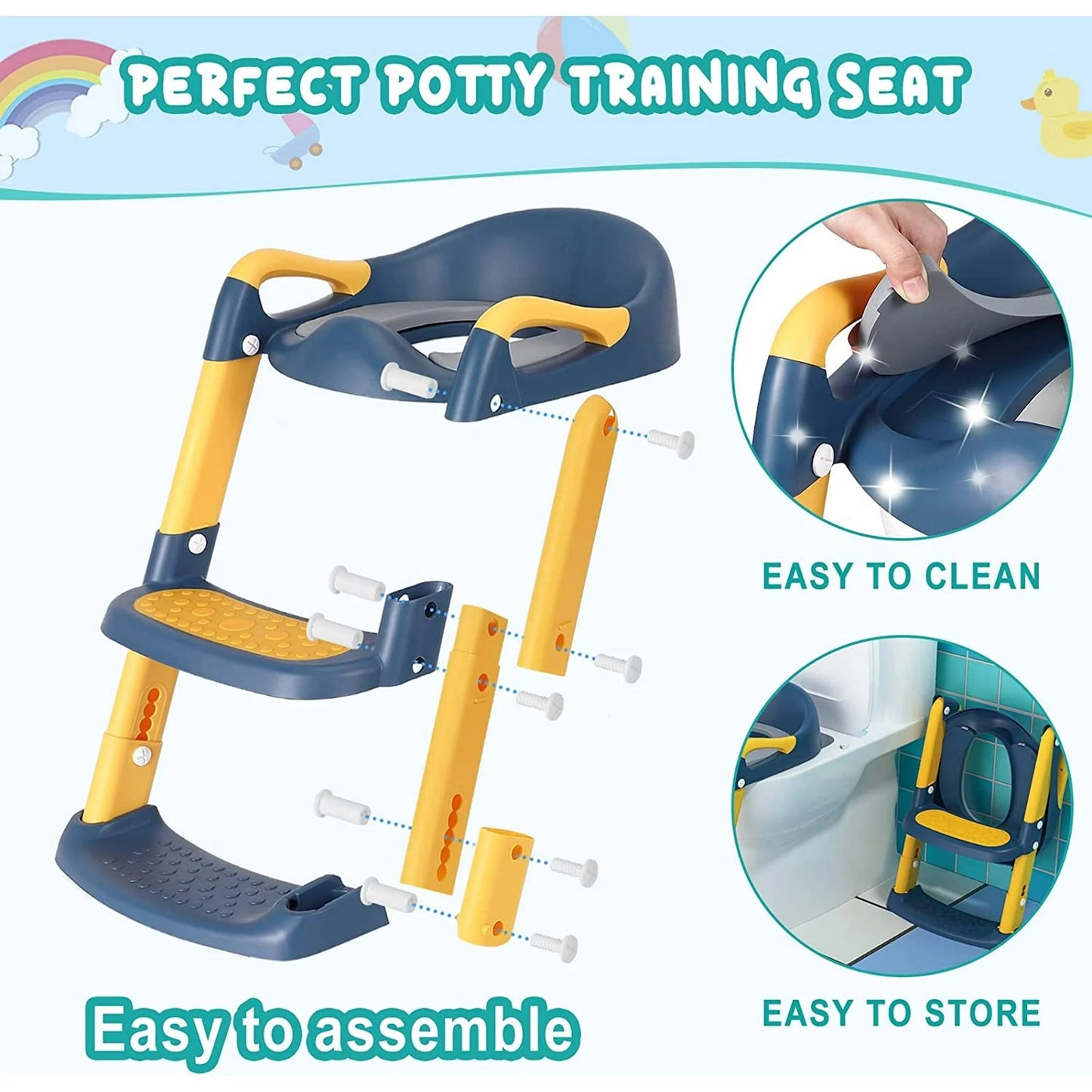 Toilet Training Seats with Step Stool Leader