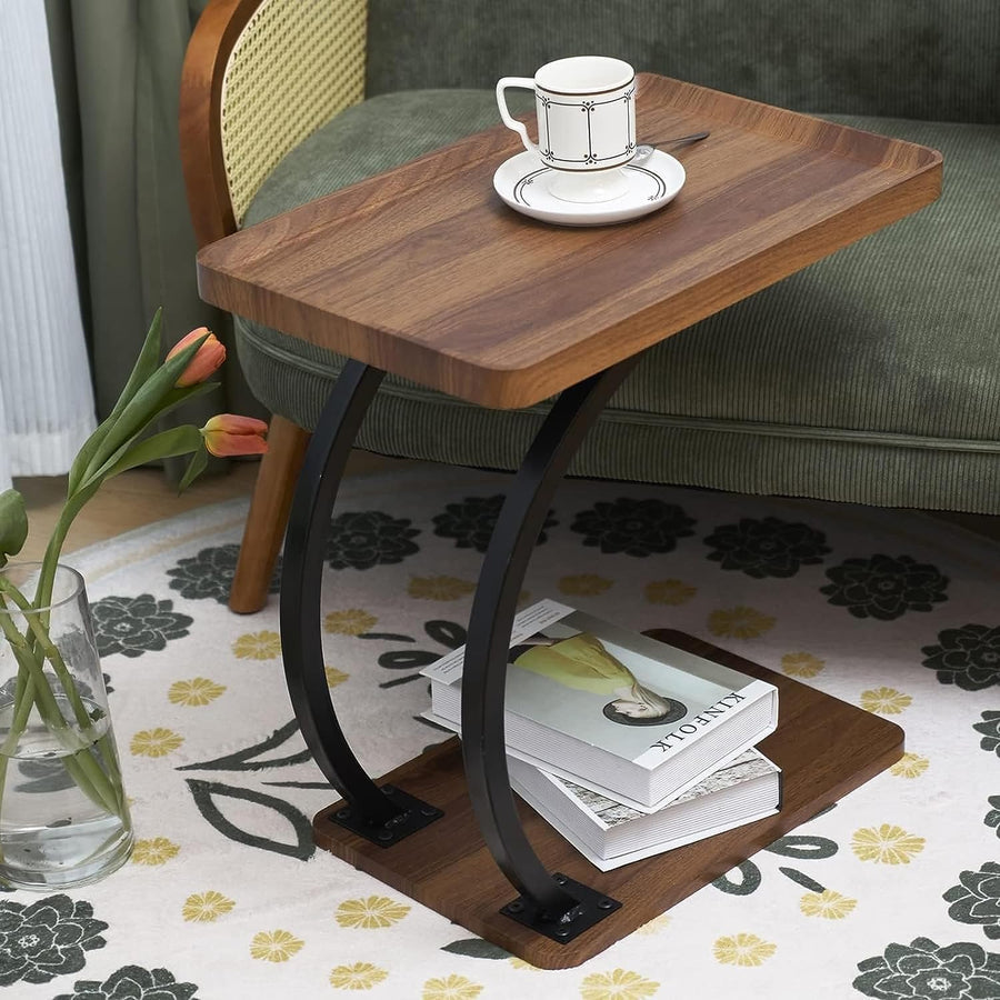 STYLISH C-SHAPED SIDE TABLE