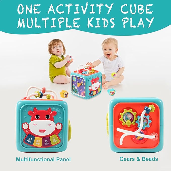 Activity Cube Box 6 In 1 For Toddlers