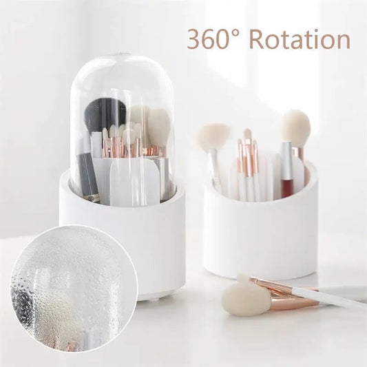 360 Degree Rotating Makeup Brush Storage Box