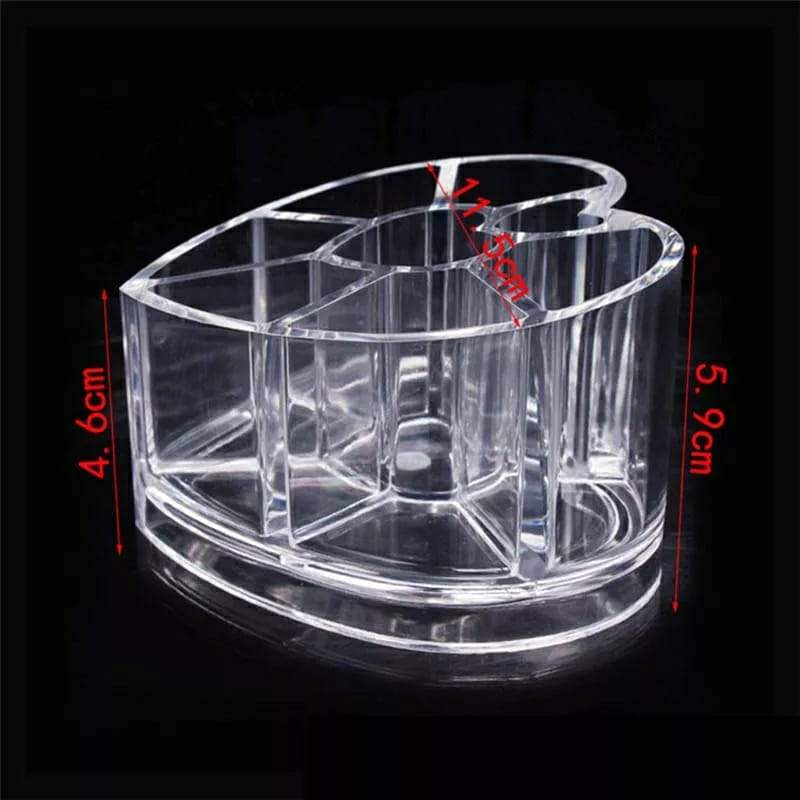 Acrylic Lipstick Organizer Heart Shape