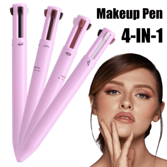 4 In 1 Eyebrow Pencil Waterproof Long Lasting Easy Color Eyebrow Lip Highlighter Pen Sweatproof Makeup Cosmetic Tool