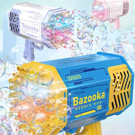 Automatic Rechargeable Bubble Machine Gun 69 Holes