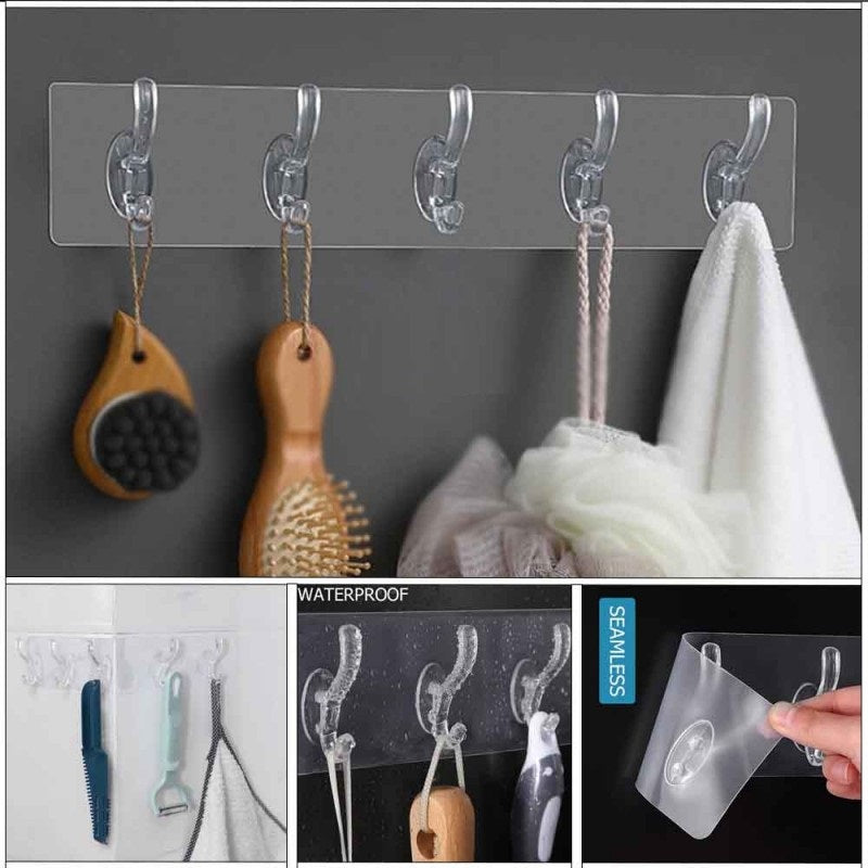 TRANSPARENT WALL HOOKS FOR HANGING