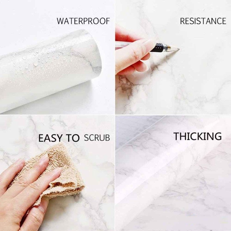 60 X 200cm 3D Marble Self Adhesive Sheet