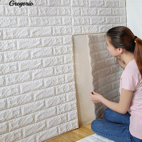 3D Foam Brick Wall Sheets