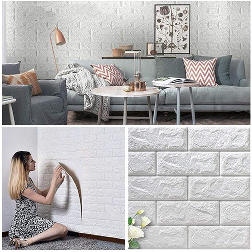 3D Foam Brick Wall Sheets