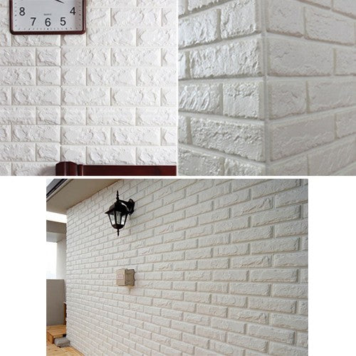 3D Foam Brick Wall Sheets