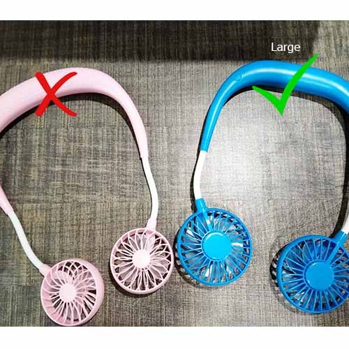 Mini USB Rechargeable Neck Held Colar Fan Portable