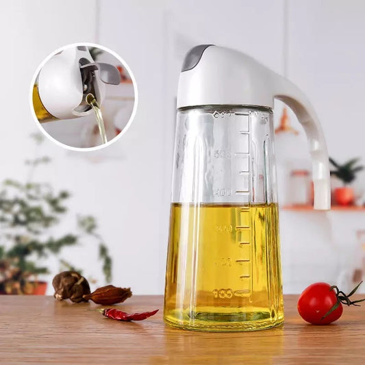 Oil Bottle With Automatic Flip Cap 600ml