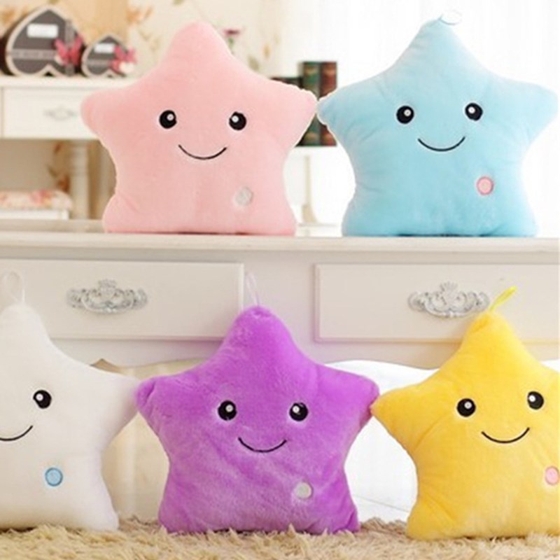 Soft Star Pillow With Glowing LED Light