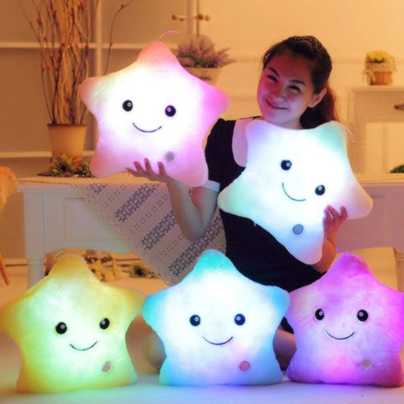 Soft Star Pillow With Glowing LED Light