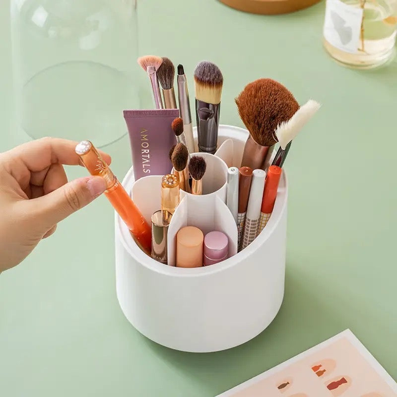 360 Degree Rotating Makeup Brush Storage Box