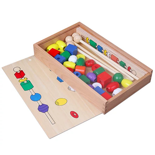 Wooden Puzzle Beaded Box