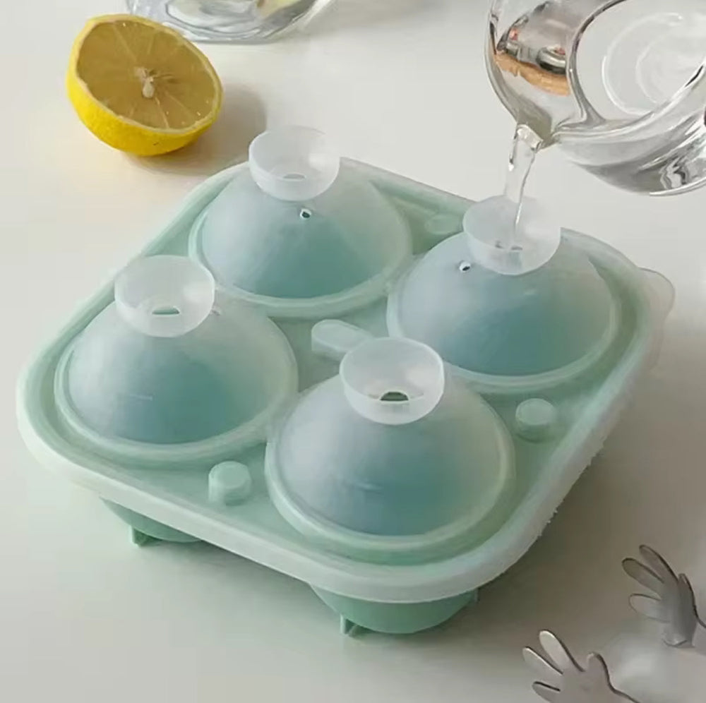 SILICONE ROCE ICE MOLD BALL MAKER