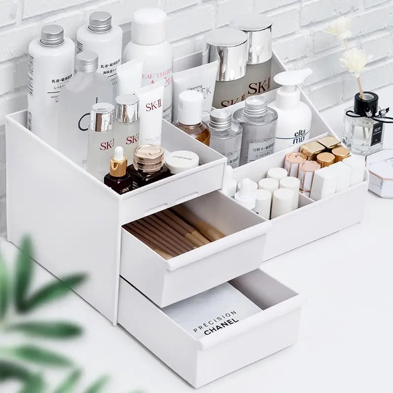 Dressing Table Makeup Box, Desktop Cosmetic Storage Box With Drawer