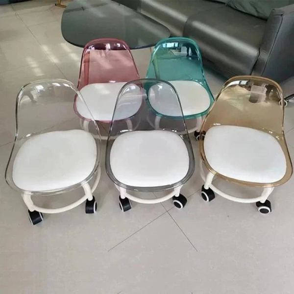 Compact Ergonomic Acrylic Space Saver Chair