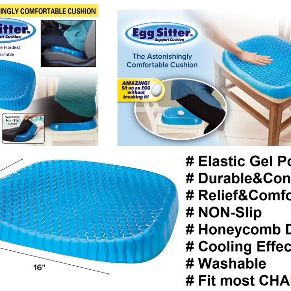 Egg Sitter Absorb Pressure Relief Breathable Honeycomb Car/Office Non Slip