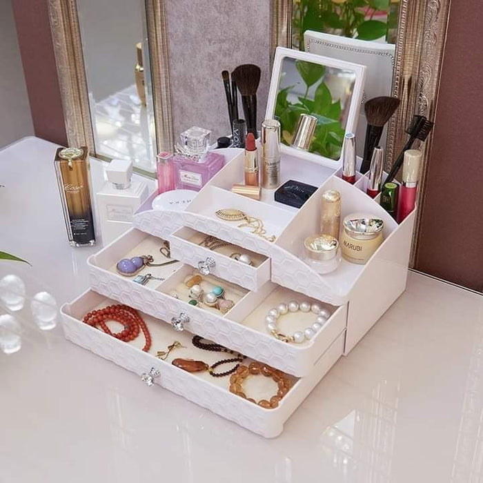 3 DRAWER JEWELERY AND COSMETIC ORGANIZER