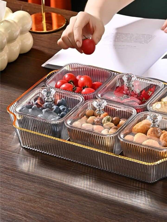 Acrylic Dry Fruit Tray & Serving Platter