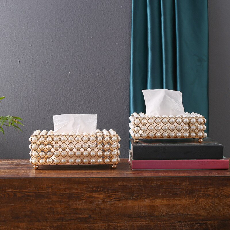 Simulation Pearl Tissue Box