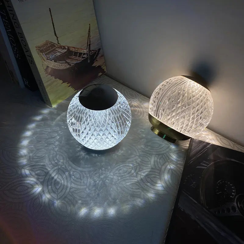 LED spherical table lamp Rechargeable