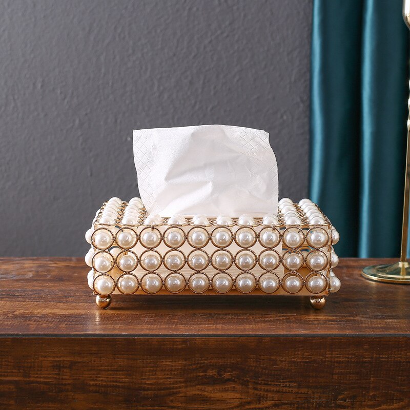 Simulation Pearl Tissue Box