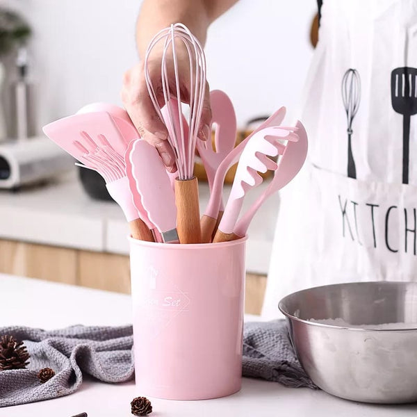 12 Pcs Silicone Kitchenware Cooking Utensils Set