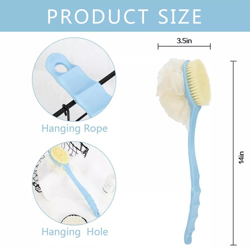 Long handle bath brush