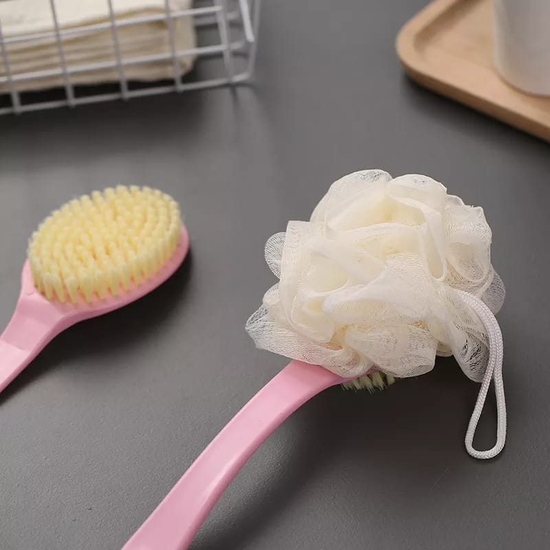 Long handle bath brush