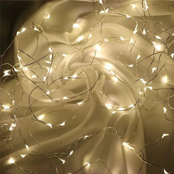 Copper Wire Battery Box Garland Led Wedding Decoration