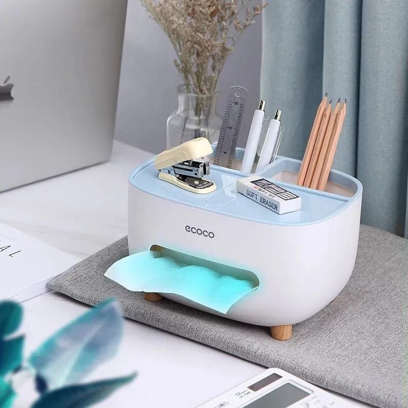 Tissue Box with Multifunctional Holder