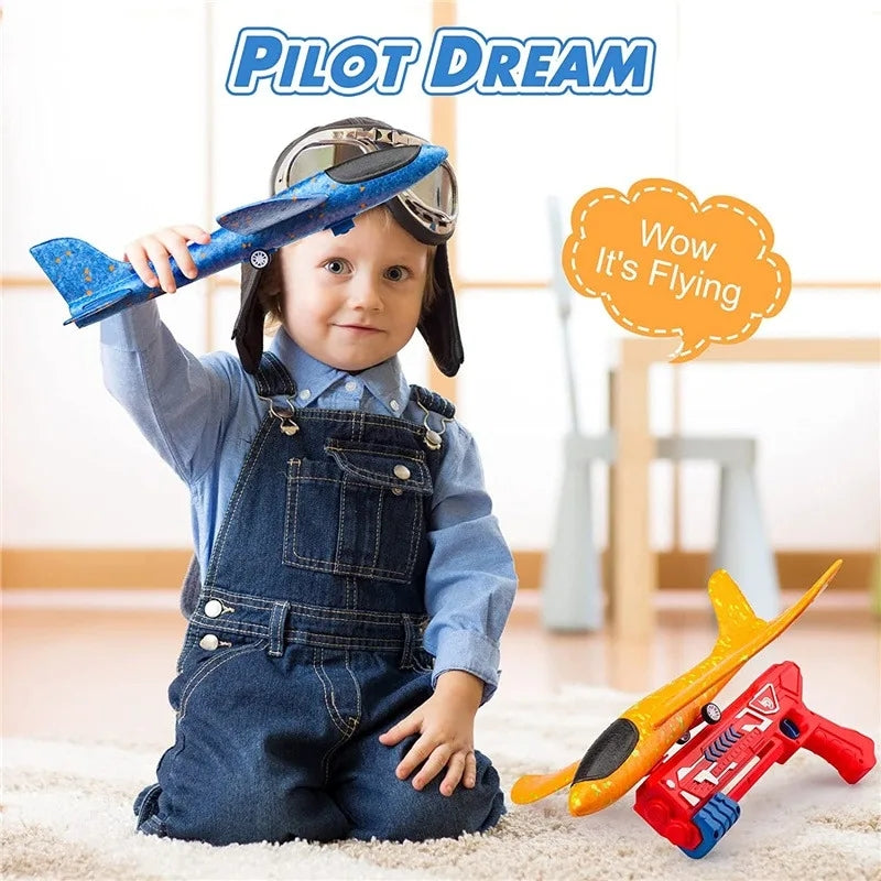 KIDS AIRCRAFT LAUNCHING TOY