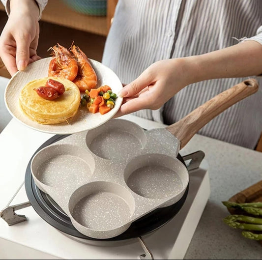 Nonstick Four Portion Frying Pan