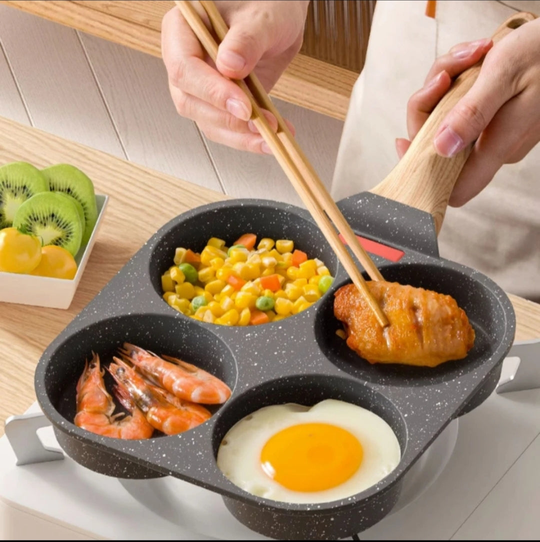 Nonstick Four Portion Frying Pan