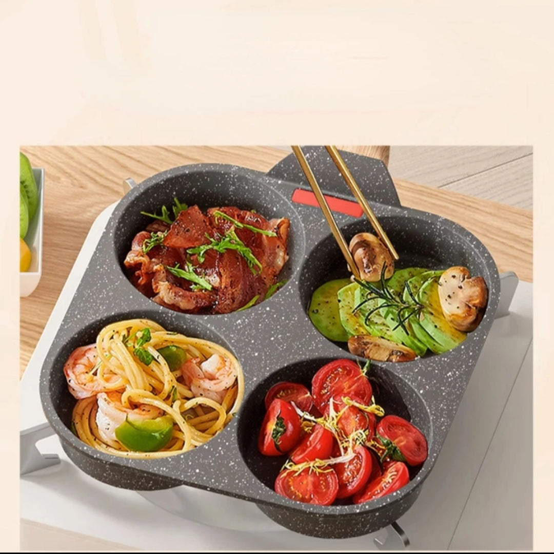 Nonstick Four Portion Frying Pan