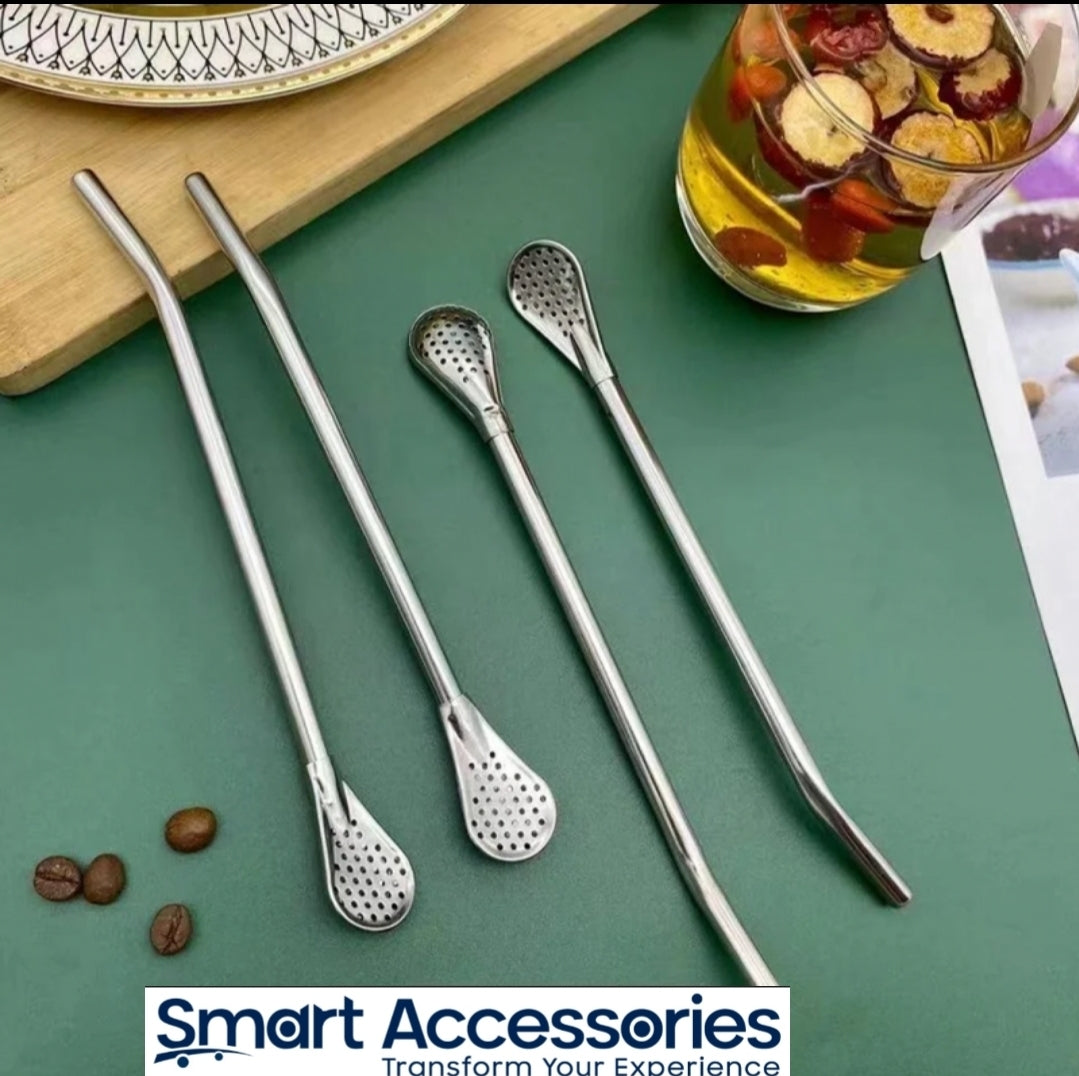 Stainless Steel Straw Spoon