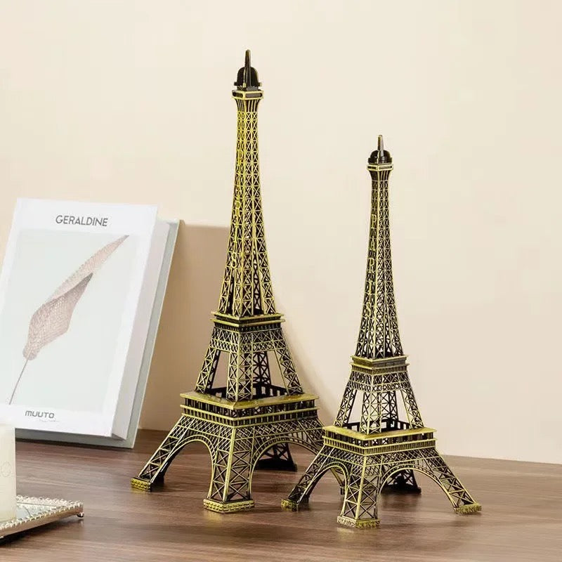 Bronze Paris Eiffel Tower Metal Crafts Home Decoration Accessories