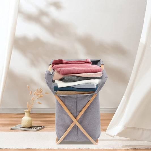 Large Bamboo Laundry Basket