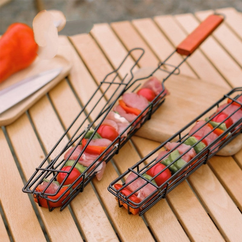 Portable BBQ Grill Basket Stick