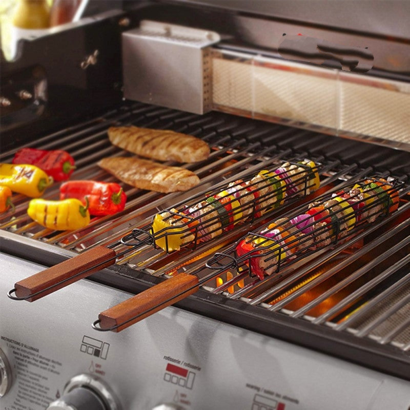 Portable BBQ Grill Basket Stick