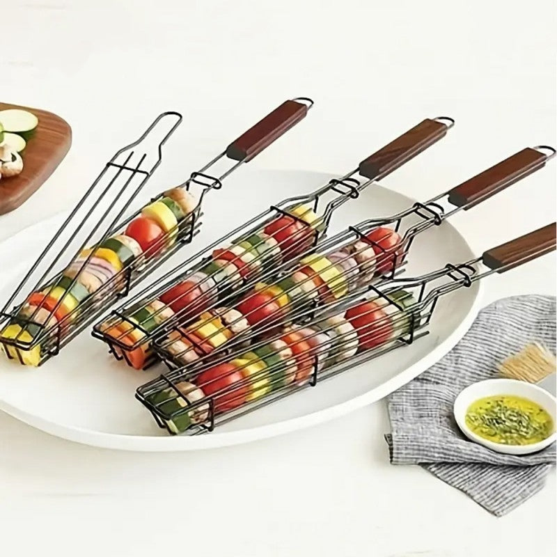 Portable BBQ Grill Basket Stick