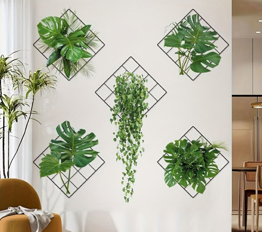 3D Green Plant Wall Stickers