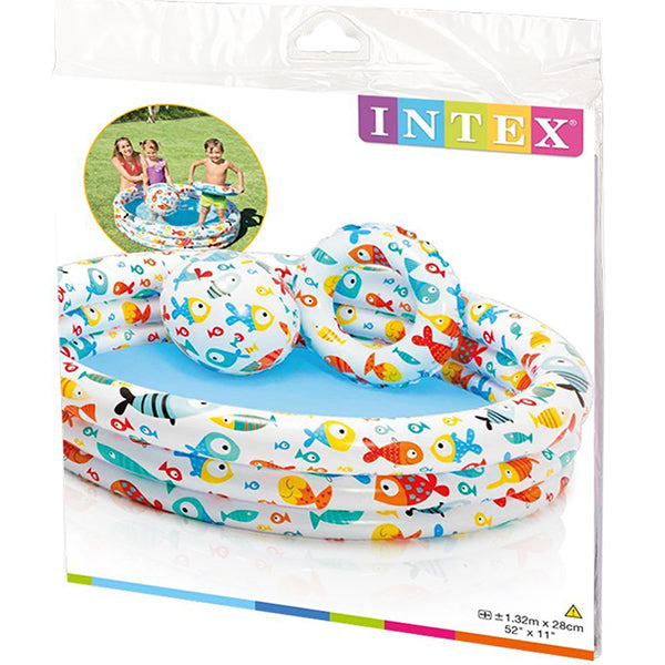 INTEX Fishbowl Pool (52" x 11") With Ball And Tube