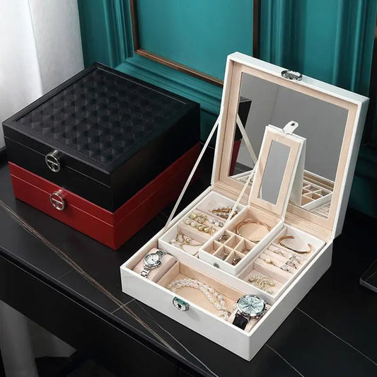 High-End leather Jewelery Organizer