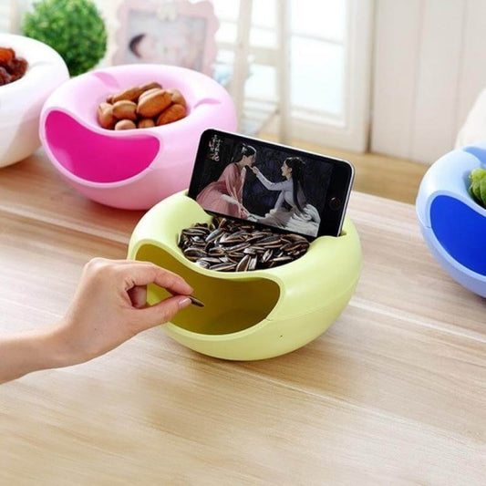 Lazy Snack Bowl With Mobile Holder