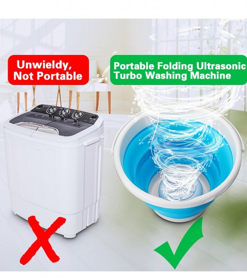 Mini Portable Ultrasonic Turbine Washing Machine