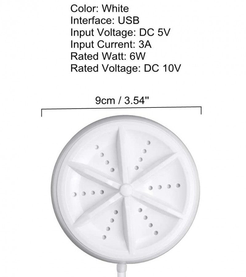 Mini Portable Ultrasonic Turbine Washing Machine