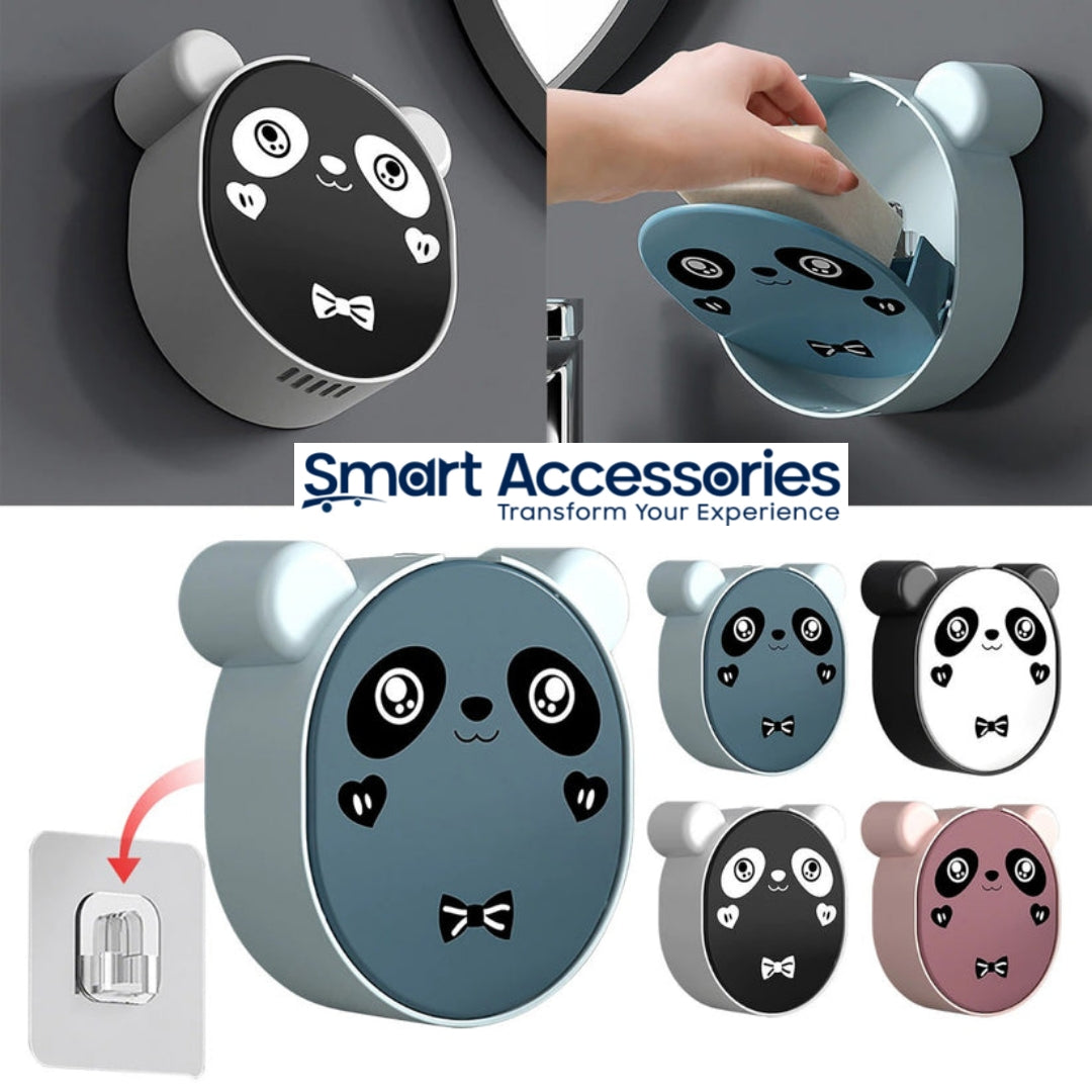 Cute Panda Wall Mounted Soap Box With Lid (Each)